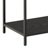 Seaford Bokhylla 150x135x35 cm Svart aska