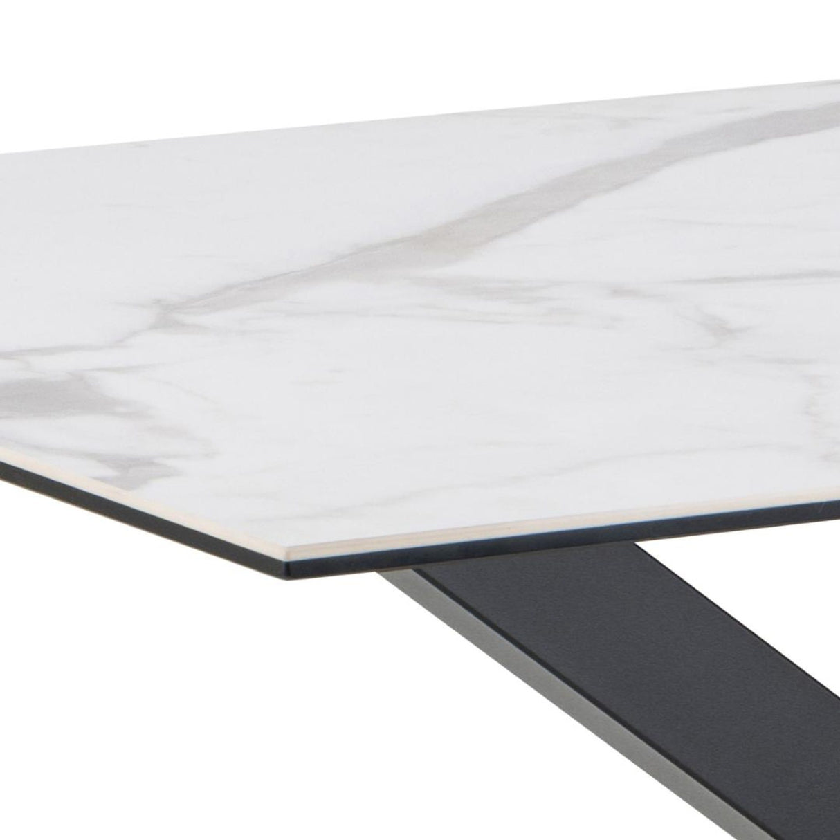 Verdun Matbord 75x135x80 cm Vitt Akranes