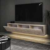 Bergen Upplyst (160 x 35 x 32 cm) TV-bänk Travertin