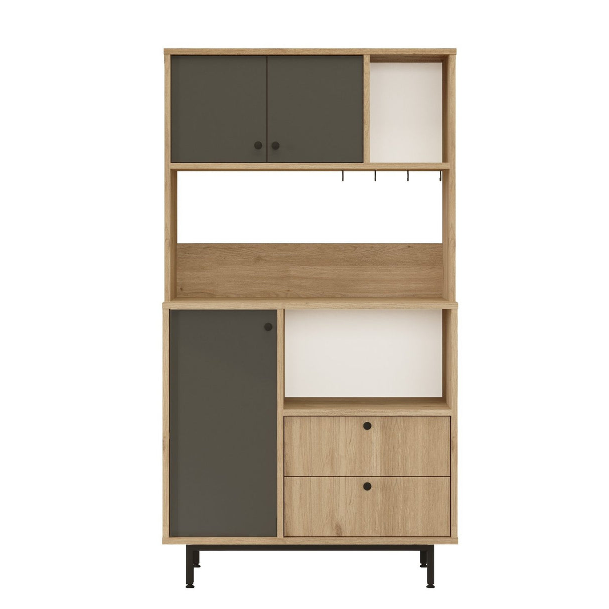 Reno (88 x 161,2 x 35,5 cm) Ek Antracit Förvaringsskåp
