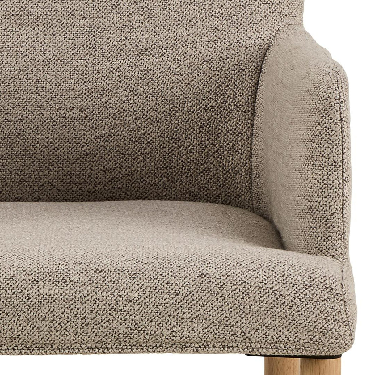 Zoe Matstol med Armstöd Monza tyg Beige