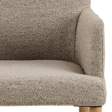 Zoe Matstol med Armstöd Monza tyg Beige