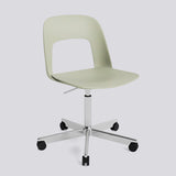 Layout 141 Kontorsstol Pastel green, polerad aluminium