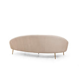 Oslo (255 x 120 x 85 cm) 3-sitssoffa Beige, Vänster