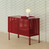 Perforated Cabinet stort 89 × 40 × 146,5 cm Skåp Steel blue