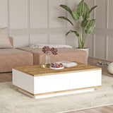 Bissau (90 x 28,6 x 60 cm) Soffbord Atlantisk furu vit