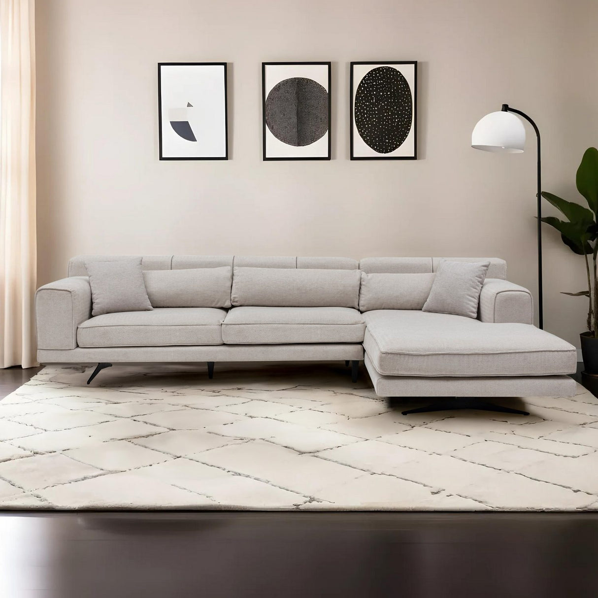 Pune Corner (310-190 x 100 x 76 cm) Hörnsoffa Höger