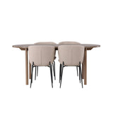 Andy, Modesto Oval matgrupp Beige,Svart, Natur, 180 x 90
