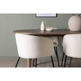 Andy, Berit Oval matgrupp Beige,Svart, Natur, 180 x 90