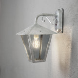 Benu E27 32 cm Vägglampa Ute Ned, Galvaniserad