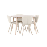 Flora, Lilja Runt matgrupp Beige, Vitlasyr, ⌀120