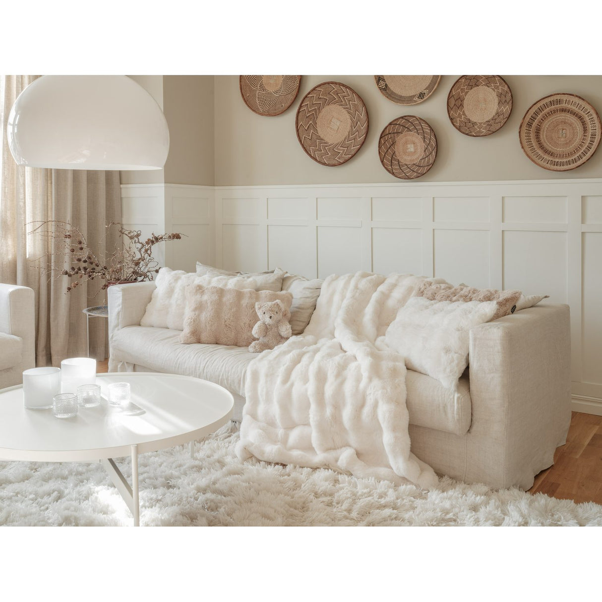 Misty Pläd Ivory