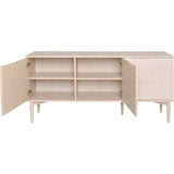 Karmöy 3 Dörrar Sideboard Vitpigmenterad