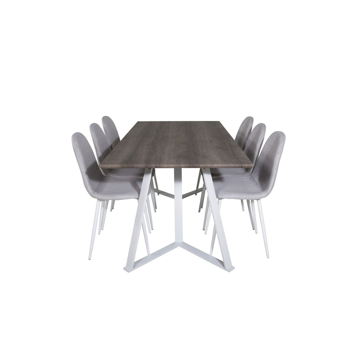 Marina, Polar Rektangulär matgrupp Grå,Vit, Grå,Vit, 180 x 90