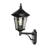Virgo E27 Upp Vägglampa Ute Svart
