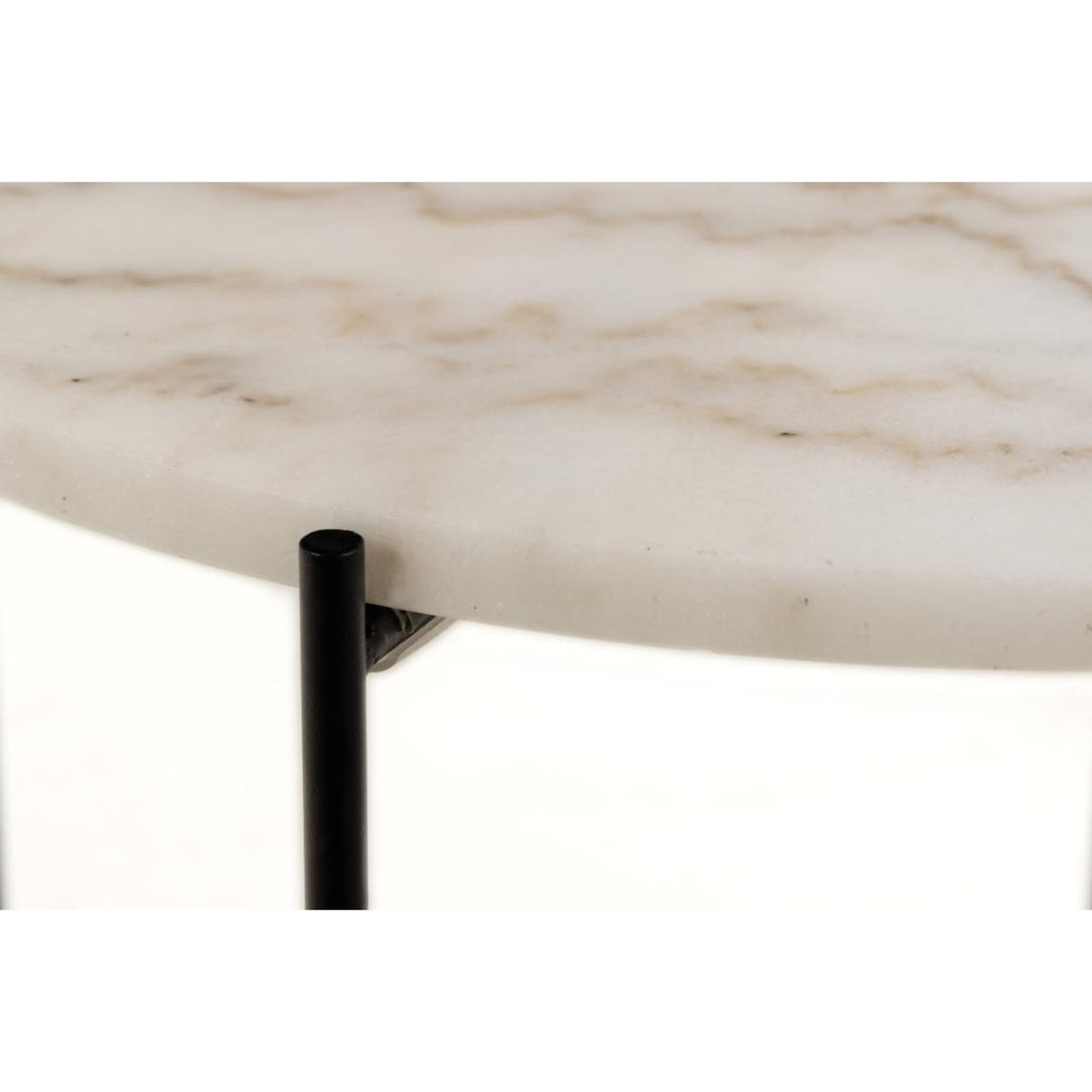 Opera Sidobord 52 cm Vit marmor