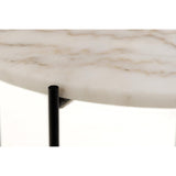 Opera Sidobord 52 cm Vit marmor