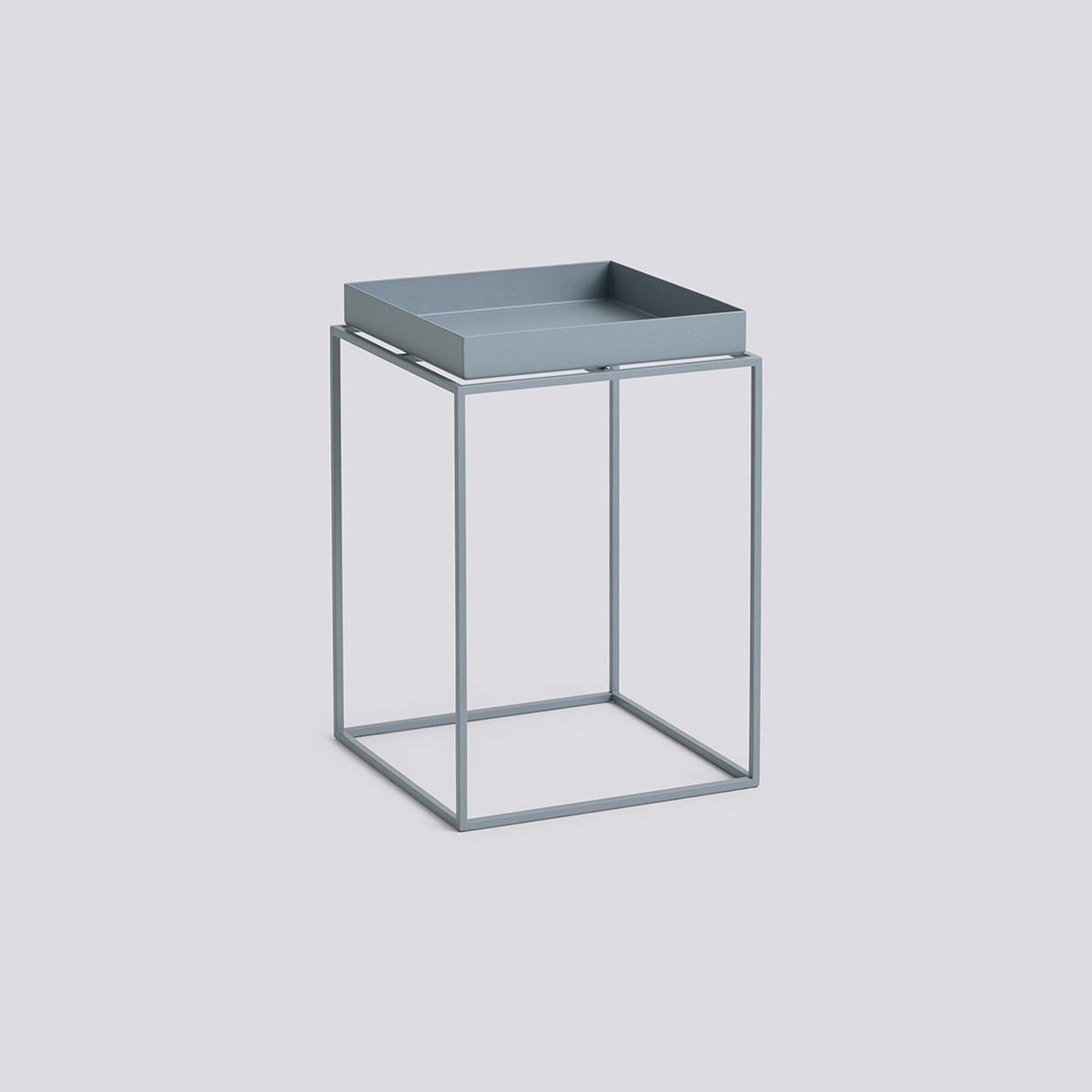 Tray Table L30 × B30 × H44 cm Brickbord Pigeon blue, Pigeon blue – pulverlackerat stål