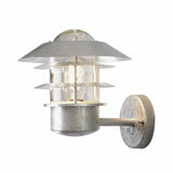 Modena E27 24 cm Vägglampa Ute Galvaniserad, Upp