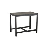 Vintage 90x58 cm Tilläggsbord Svartlackad Alm/Gråsvart Metallunderrede
