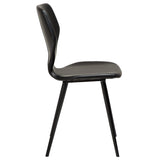 S.I.T Stol Vintage Black Art.Leather, Black