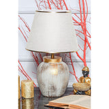Managua (40 x 30 x 40 cm) Creme guld Bordslampa