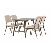 Kaseidon, Seda Rektangulär matgrupp Beige,Brun, Mörkbrun, 120 x 80