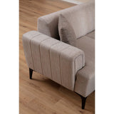 Jakarta (230 x 95 x 77 cm) 3-sits bäddsoffa Beige