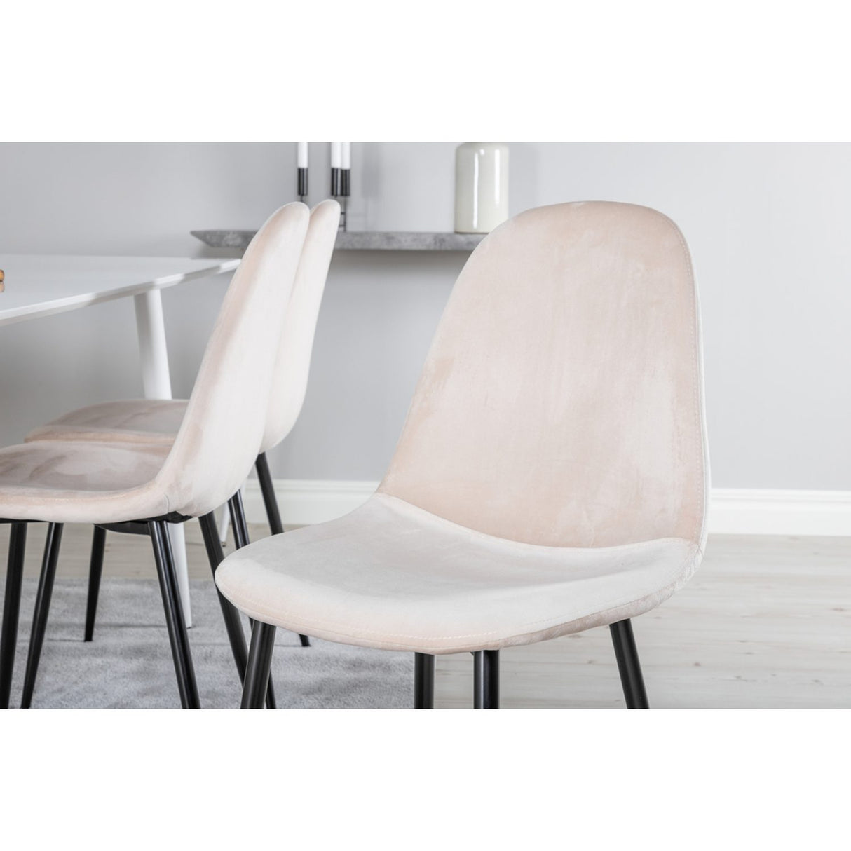 Polar, Polar Rektangulär matgrupp Beige,Svart, Vit, 180 x 90