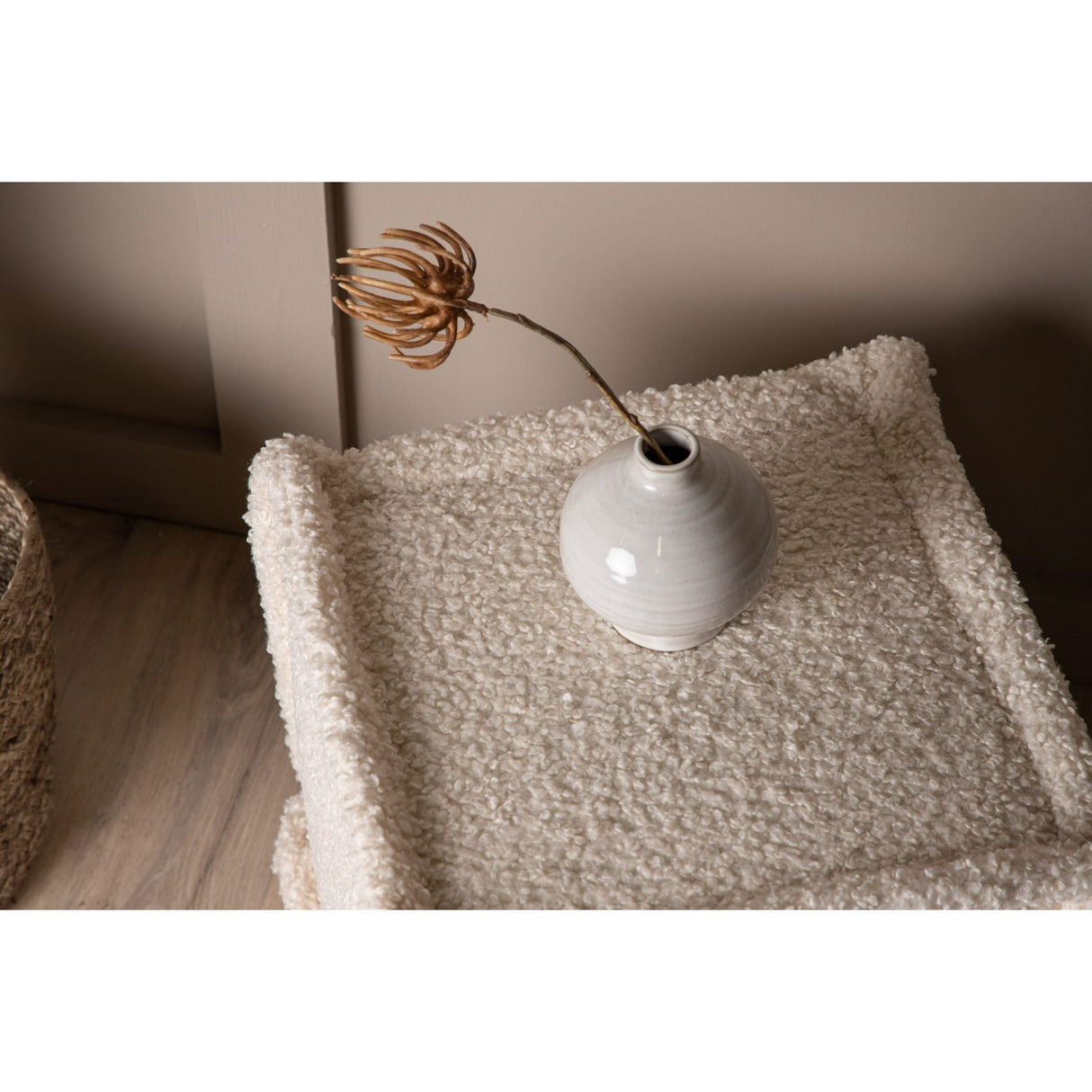 Castine Sittpuff Vit, Polyester