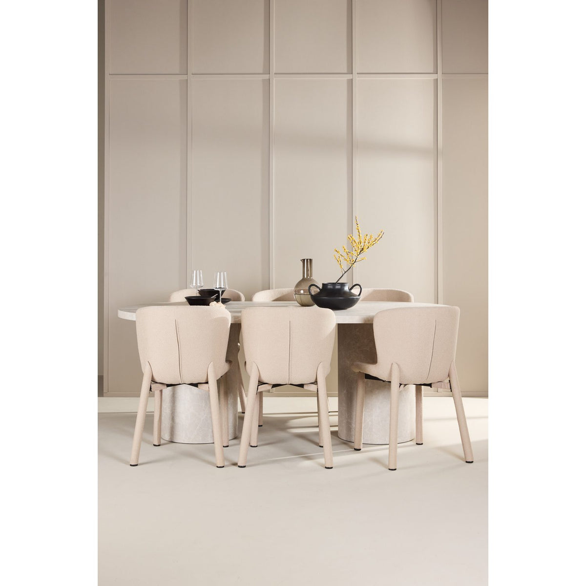 Narvik, Astoria Oval matgrupp Beige, Beige, 200 x 100