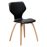 S.I.T Stol Vintage Black Art.Leather, Oak