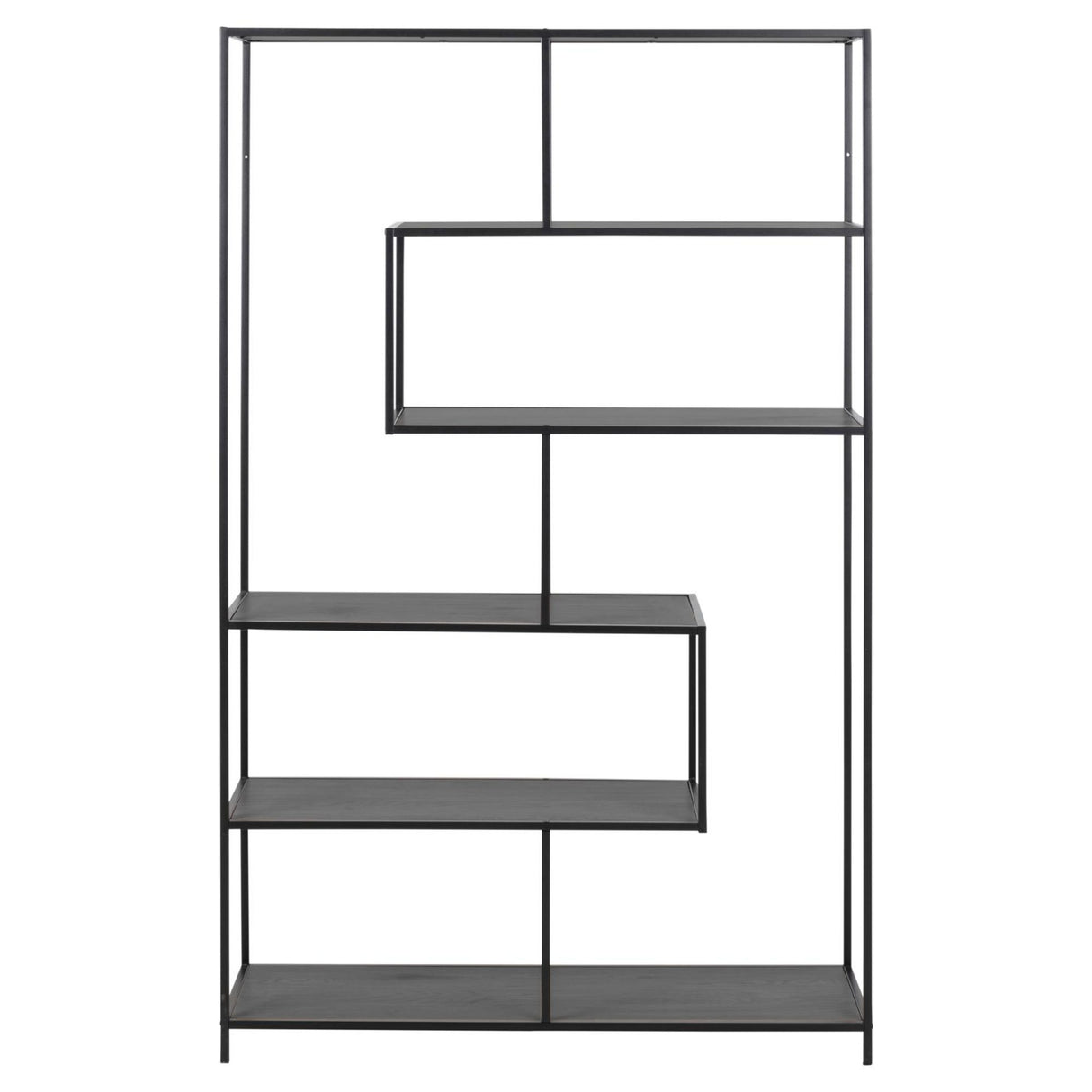 Notting Hill Bokhylla 185x114x35 cm Svart Ask