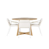 Yakidon, Tvist Rund matgrupp Beige, Brun, ⌀120