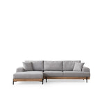 Addis Abeba Oak (170-280 x 98 x 78 cm) Hörnsoffa Grå, Vänster
