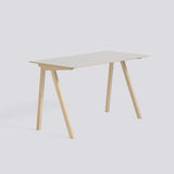 CPH 90 L130 × B65 × H74 cm Skrivbord Off-white – linoleum, massiv ek med vattenbaserad lack