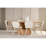 Stjärnö, Lilja Oval matgrupp Beige, Natur, 200 x 90