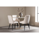Lycke, Leone Rund matgrupp Beige,Svart, Beige, ⌀110