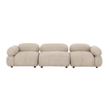 Mika 3-sitssoffa Beige, Silver