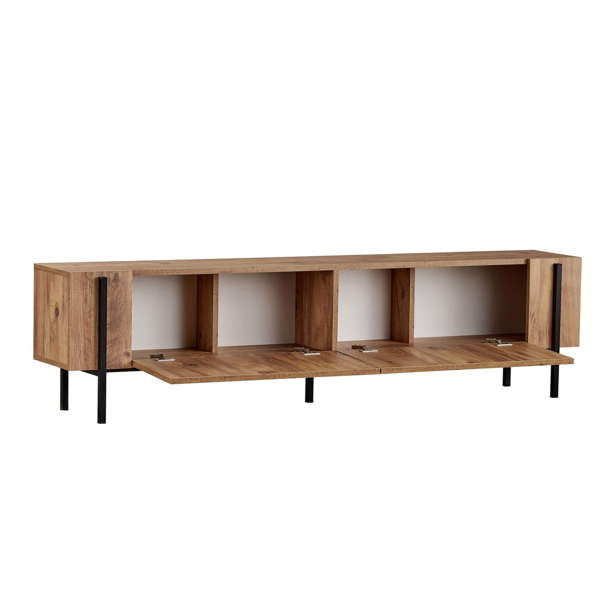 Carlito TV-bänk Atlantic Pine Black