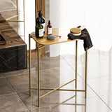 Chisinau III (40 x 56 x 26 cm) Soffbord Guld Natur