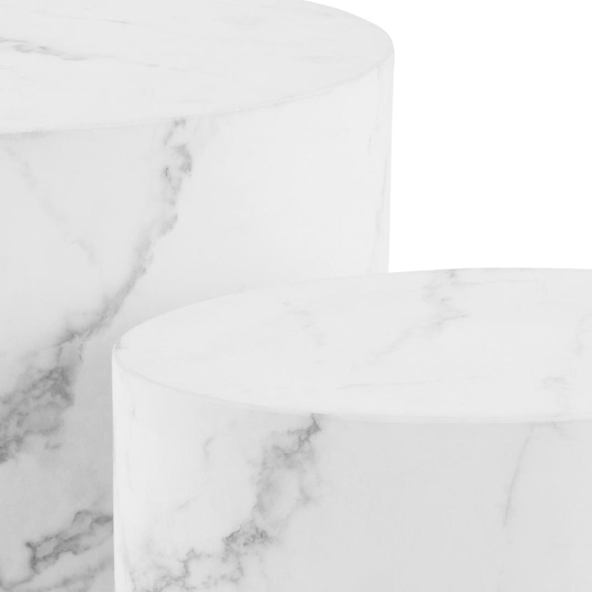 Cenon Soffbord 40x33x48 cm Carrara-marmor
