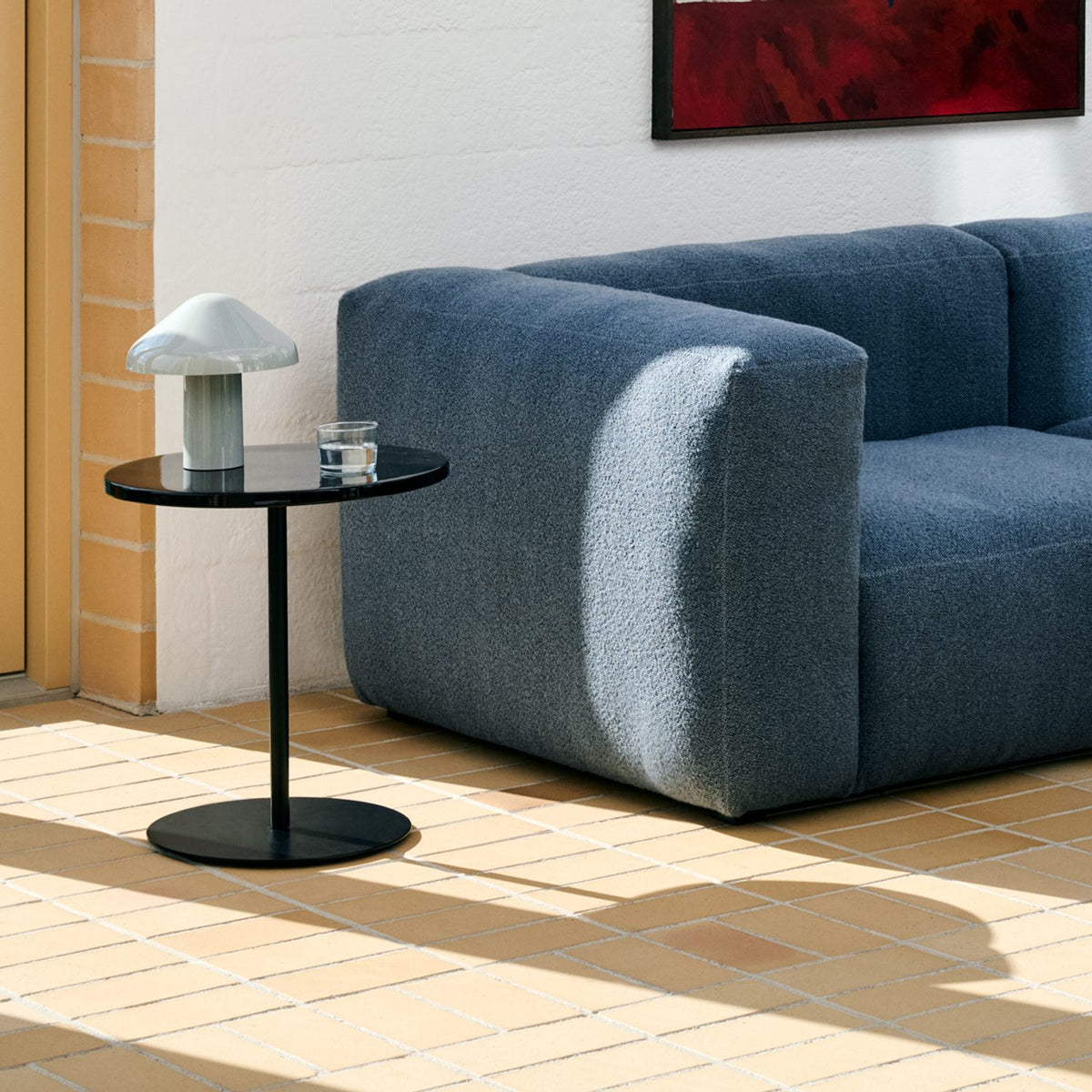 Pyro Ø45 × H49 cm Soffbord Soft jade, Black – pulverlackerat stål