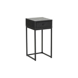 Regal Sängbord Svartlackad Ask, 60 cm