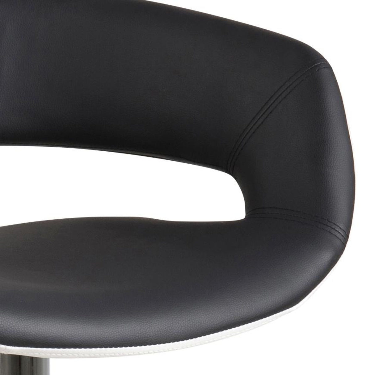 Grace Barstol PU Svart/Vit