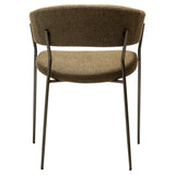 Reboot Stol Dark Olive, Antique Brass