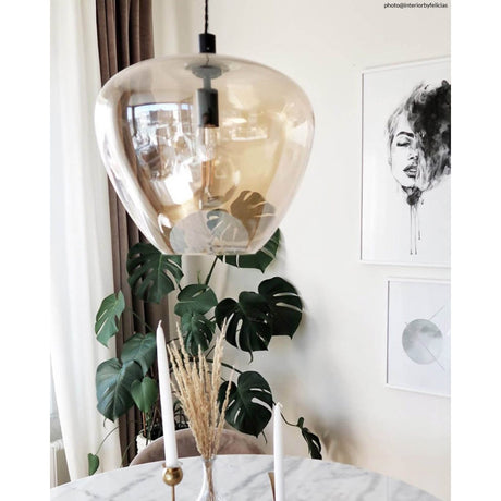 Bellissimo Grande Taklampa Amber