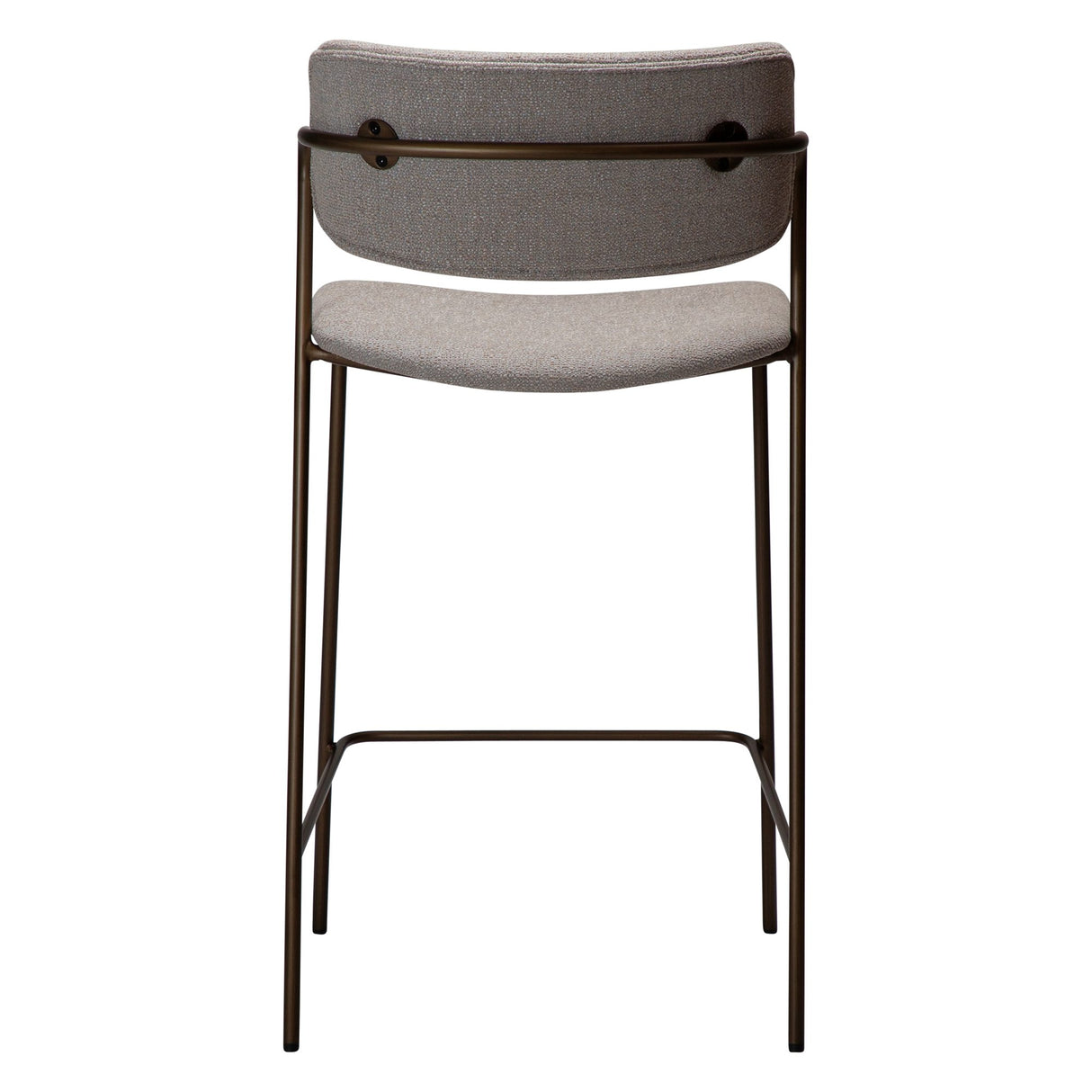 Zed Barstol Cashmere bouclé, Antique Brass