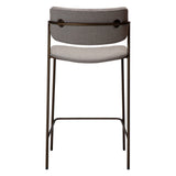 Zed Barstol Cashmere bouclé, Antique Brass