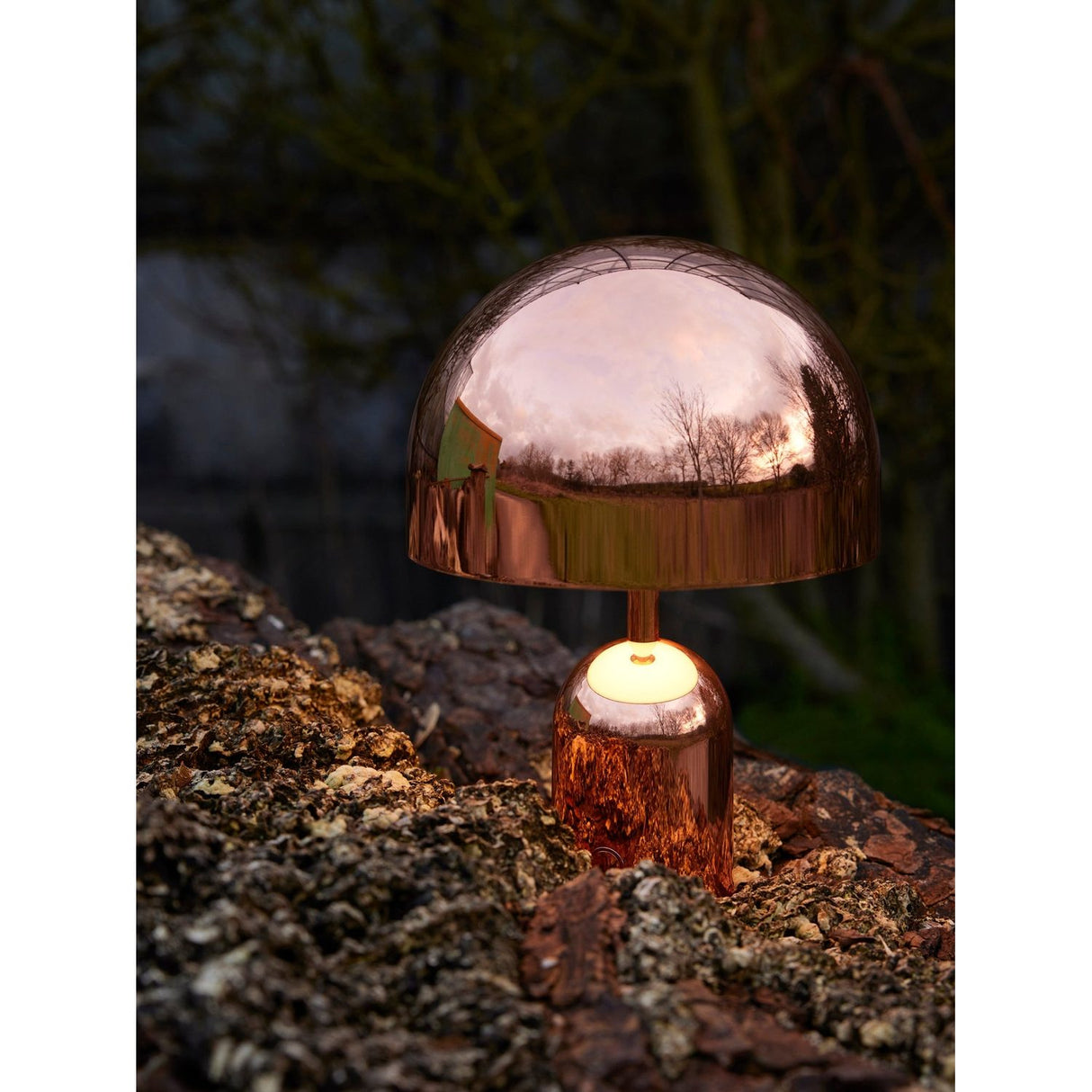 Bell Portabel lampa Copper